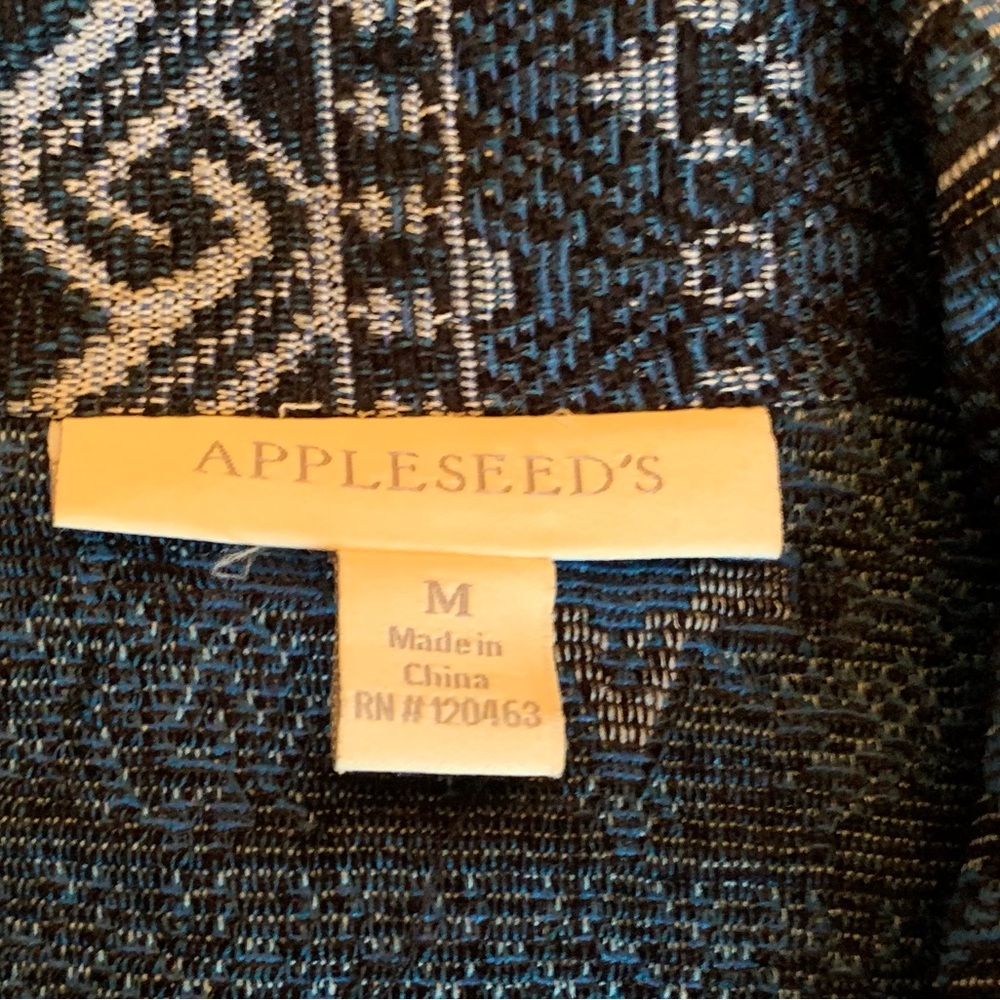 Vintage Appleseed's Blue and Black Tapestry Jacket - Picture 7 of 10